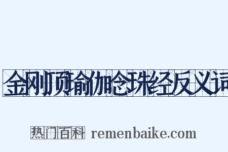 金刚顶瑜伽念珠经反义词是什么意思的图片